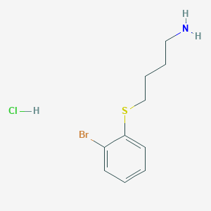 1-[(4-Aminobutyl)sulfanyl]-2-bromobenzene hydrochloride - 1311316-15-0