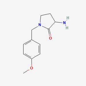 3-Amino-1-[(4-methoxyphenyl)methyl]pyrrolidin-2-one - 1248990-38-6