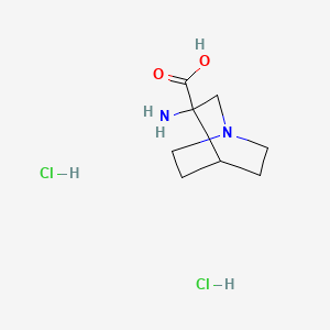 3-Amino-1-azabicyclo[2.2.2]octane-3-carboxylic acid dihydrochloride - 1354960-23-8
