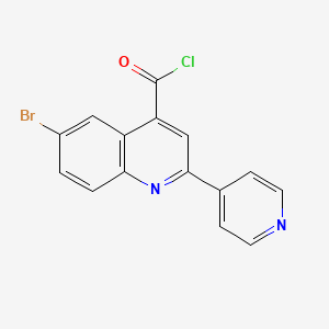 6-Bromo-2-pyridin-4-ylquinoline-4-carbonyl chloride hydrochloride - 1203419-34-4
