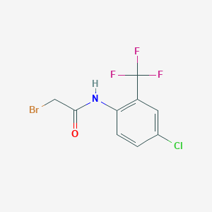 2-bromo-N-[4-chloro-2-(trifluoromethyl)phenyl]acetamide - 1339344-06-7