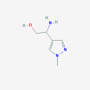 2-amino-2-(1-methyl-1H-pyrazol-4-yl)ethan-1-ol - 1183772-33-9