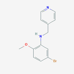 5-bromo-2-methoxy-N-(pyridin-4-ylmethyl)aniline - 1303917-46-5