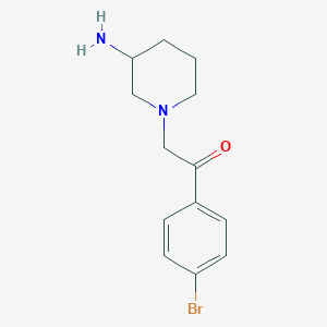 2-(3-Aminopiperidin-1-yl)-1-(4-bromophenyl)ethan-1-one - 1457940-12-3