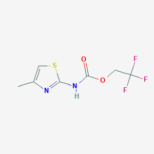 2,2,2-trifluoroethyl N-(4-methyl-1,3-thiazol-2-yl)carbamate - 1334148-73-0