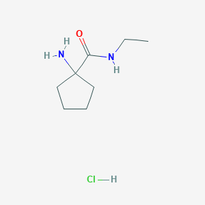 1-amino-N-ethylcyclopentane-1-carboxamide hydrochloride - 1797677-17-8
