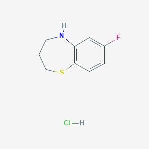7-Fluoro-2,3,4,5-tetrahydro-1,5-benzothiazepine hydrochloride - 1797870-83-7
