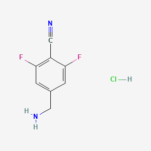4-(Aminomethyl)-2,6-difluorobenzonitrile hydrochloride - 1803589-03-8