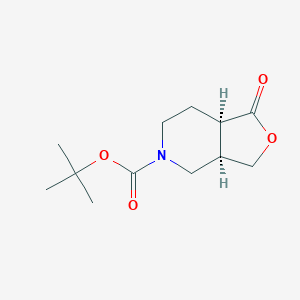 (3AR,7AR)-Rel-5-boc-hexahydro-1-oxo-furo[3,4-C]pyridine - 441297-78-5