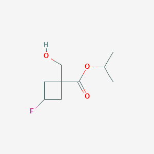 3-Fluoro-1-hydroxymethyl-cyclobutanecarboxylic acid isopropyl ester - 1403766-71-1