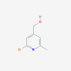 (2-Bromo-6-methylpyridin-4-yl)methanol - 1220123-59-0