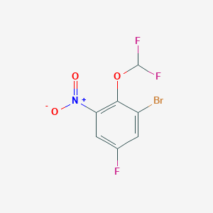 1-Bromo-2-difluoromethoxy-5-fluoro-3-nitrobenzene - 1805591-69-8