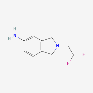2-(2,2-difluoroethyl)-2,3-dihydro-1H-isoindol-5-amine - 1484193-33-0