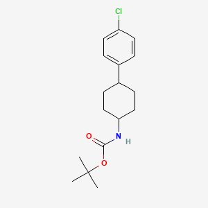 [4-(4-Chloro-phenyl)-cyclohexyl]-carbamic acid tert-butyl ester - 1202890-79-6