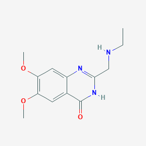 2-[(Ethylamino)methyl]-6,7-dimethoxy-3,4-dihydroquinazolin-4-one - 730976-49-5