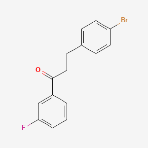3-(4-Bromophenyl)-1-(3-fluorophenyl)propan-1-one - 898761-37-0