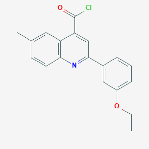 2-(3-Ethoxyphenyl)-6-methylquinoline-4-carbonyl chloride - 1160253-83-7