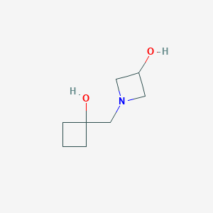 1-[(1-Hydroxycyclobutyl)methyl]azetidin-3-ol - 2153019-13-5
