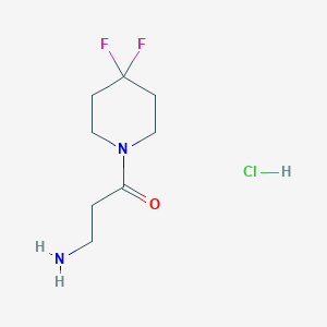 3-Amino-1-(4,4-difluoropiperidin-1-yl)-propan-1-one hydrochloride - 2206610-26-4