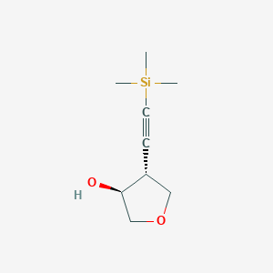 (3S,4R)-4-[2-(trimethylsilyl)ethynyl]oxolan-3-ol - 2166212-38-8