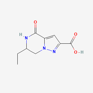 6-Ethyl-4-oxo-4,5,6,7-tetrahydropyrazolo[1,5-a]pyrazine-2-carboxylic acid - 2090959-73-0