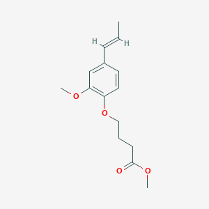 Methyl 4-[2-methoxy-4-(prop-1-en-1-yl)phenoxy]butanoate - 1158137-06-4