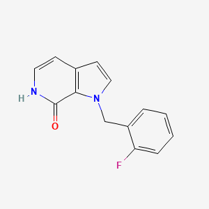 1-[(2-fluorophenyl)methyl]-1H,6H,7H-pyrrolo[2,3-c]pyridin-7-one - 1258651-06-7