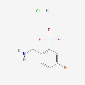 (4-Bromo-2-(trifluoromethyl)phenyl)methanamine hydrochloride - 1214372-39-0