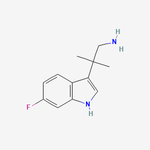 2-(6-fluoro-1H-indol-3-yl)-2-methylpropan-1-amine - 1219945-17-1