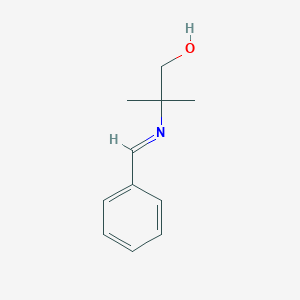 2-Methyl-2-{[(e)-phenylmethylidene]amino}propan-1-ol - 22563-90-2