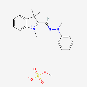 1,3,3-trimethyl-2-[(methylphenylhydrazono)methyl]-3H-indolium methyl sulphate - 83949-75-1