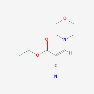 2-Cyano-3-(4-morpholinyl)-2-propenoic acid ethyl ester - 6630-64-4