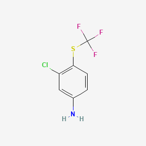 3-Chloro-4-(trifluoromethylthio)aniline - 64628-74-6