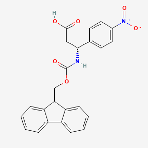 (R)-3-((((9H-Fluoren-9-yl)methoxy)carbonyl)amino)-3-(4-nitrophenyl)propanoic acid - 507472-26-6