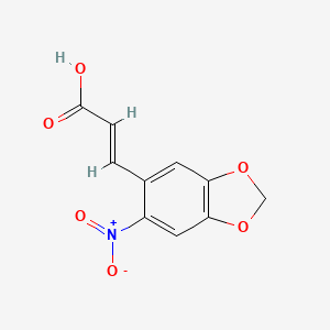 3-(6-Nitrobenzo[d][1,3]dioxol-5-yl)acrylic acid - 6315-90-8