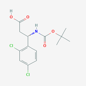 (S)-3-((tert-Butoxycarbonyl)amino)-3-(2,4-dichlorophenyl)propanoic acid - 499995-81-2