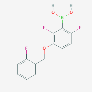 (2,6-Difluoro-3-((2-fluorobenzyl)oxy)phenyl)boronic acid - 836615-83-9
