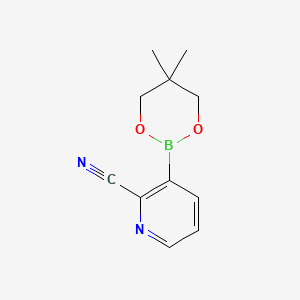 3-(5,5-Dimethyl-1,3,2-dioxaborinan-2-yl)picolinonitrile - 868944-75-6