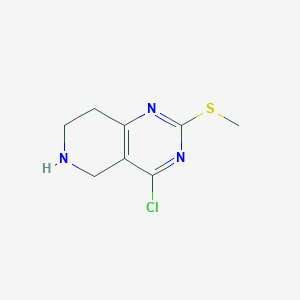 4-Chloro-5,6,7,8-tetrahydro-2-(methylthio)pyrido[4,3-D]pyrimidine - 944902-03-8