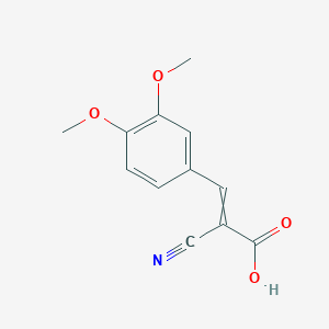 2-Cyano-3-(3,4-dimethoxyphenyl)prop-2-enoic acid - 86213-20-9