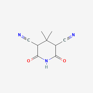 4,4-Dimethyl-2,6-dioxopiperidine-3,5-dicarbonitrile - 61193-04-2