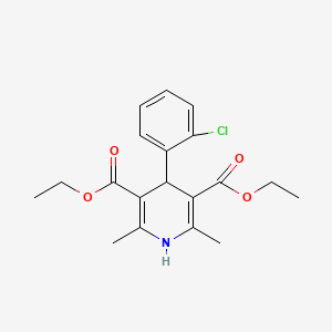 Diethyl 4-(2-chlorophenyl)-2,6-dimethyl-1,4-dihydropyridine-3,5-dicarboxylate - 34148-67-9