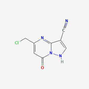 5-(Chloromethyl)-7-oxo-4,7-dihydropyrazolo[1,5-a]pyrimidine-3-carbonitrile - 329213-60-7