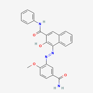 2-Naphthalenecarboxamide, 4-[[5-(aminocarbonyl)-2-methoxyphenyl]azo]-3-hydroxy-N-phenyl- - 68016-05-7