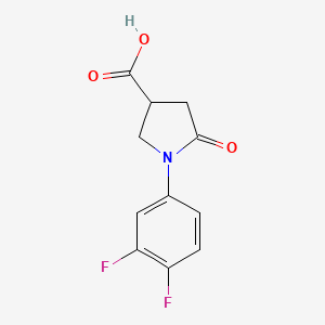 1-(3,4-Difluorophenyl)-5-oxopyrrolidine-3-carboxylic acid - 496941-62-9