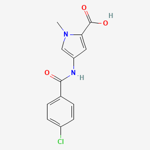 4-(4-Chloro-benzoylamino)-1-methyl-1H-pyrrole-2-carboxylic acid - 478804-04-5