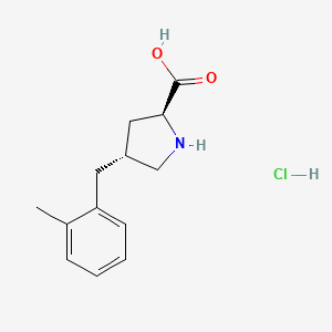 (2S,4R)-4-(2-Methylbenzyl)pyrrolidine-2-carboxylic acid hydrochloride - 1049734-41-9