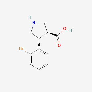 (3S,4R)-4-(2-bromophenyl)pyrrolidine-3-carboxylic acid - 1047651-83-1