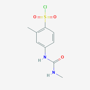 2-methyl-4-(methylcarbamoylamino)benzenesulfonyl Chloride - 678185-70-1