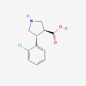 (3S,4R)-4-(2-chlorophenyl)pyrrolidine-3-carboxylic acid - 1047651-79-5